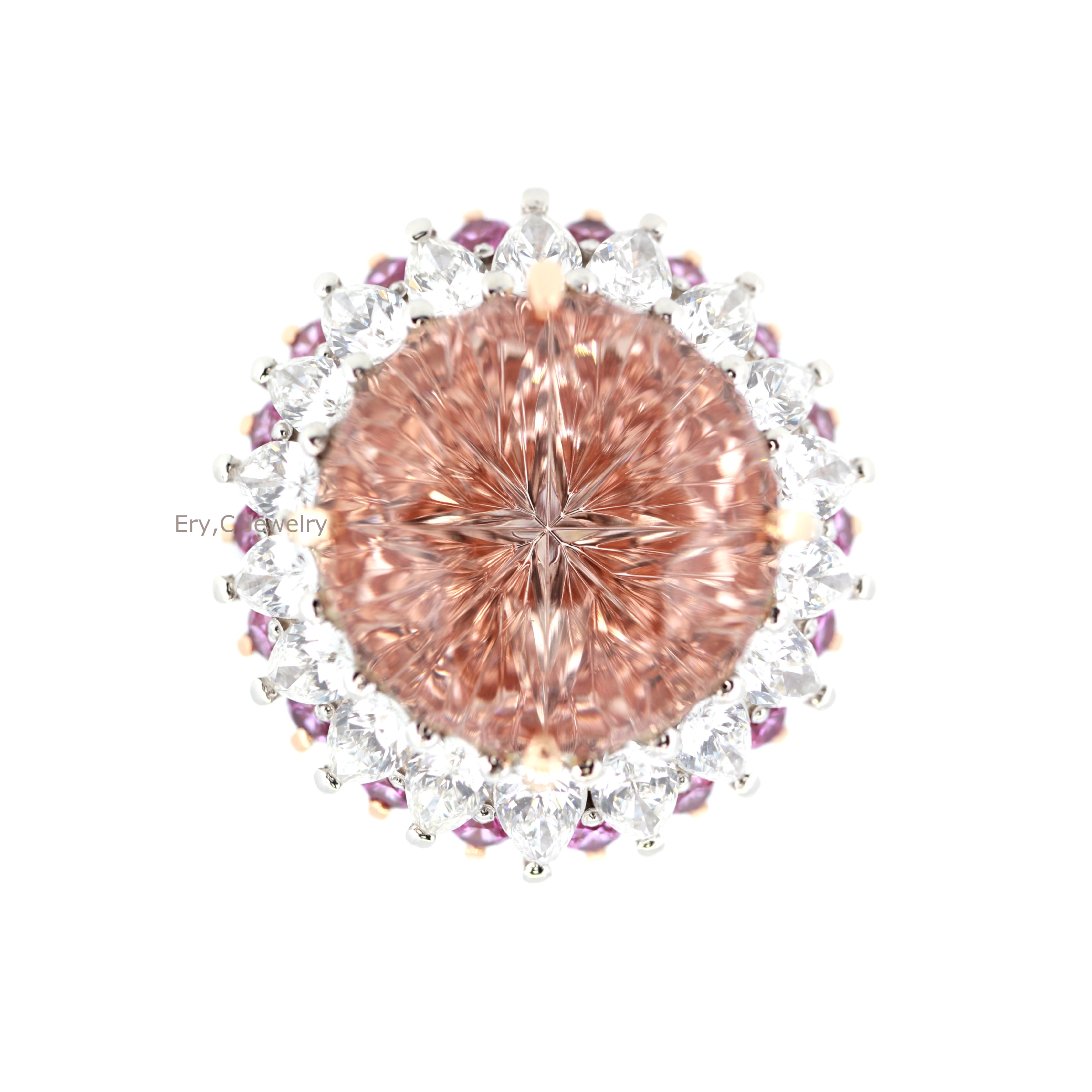 イリーシージュエリー Ery,C Jewelry erycjewelry eryc イリーシー ダイヤモンド  記念日ジュエリー ラウンド ブリリアントカット トリプルエクセレント ハートアンドキューピット 誕生日プレゼント ラウンドシェイプ ダイヤモンド プラチナ 金 18K 10ct 10カラット ご褒美ジュエリー ハイジュエリー クリスマスプレゼント 天然 スターブライトカット 指輪 パヴェ 彫留め リング ジョーンダイアー モルガナイト ピンク サファイア 桃色 天然石 鉱物 一点もの high jewelry rings gold jewelry diamond VVS VS 宝石 財産 アート 投資 art 3EX H&C hearts and allows CanadaMark  F+ VVS VS round brilliant cut platinum John dyer johndyer gem morganite StarBrite™  ring pave pink sapphire 2ct 2カラット