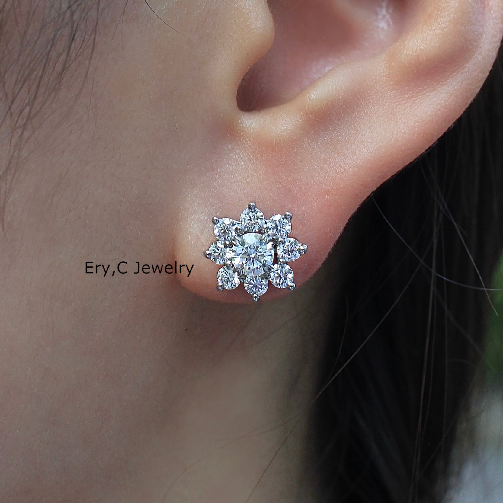 イリーシージュエリー　erycjewelry Ery,C Jewelry　ハイジュエリー　ブラックダイヤモンド　ピアス　ダイヤモンド　イエローサファイア　ルビー　ブルーサファイア　ピンクサファイア　ツァボライト　アクアマリン　取り巻き　2way ２ウェイ